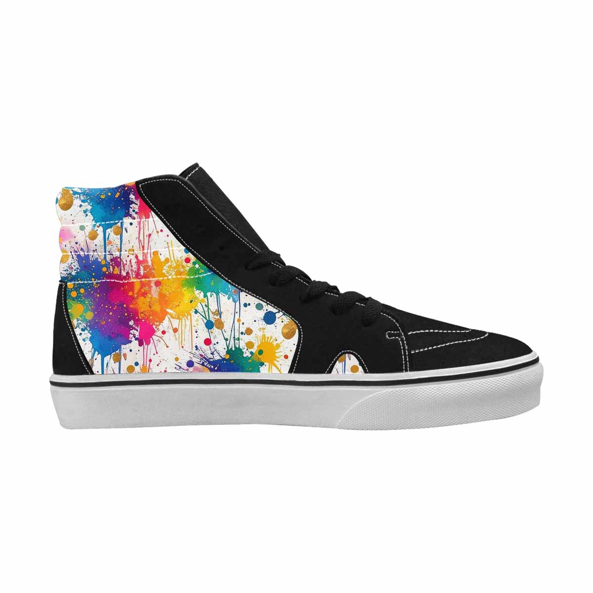WOMEN'S Paint Splatter High Top Canvas Y2K Sneakers