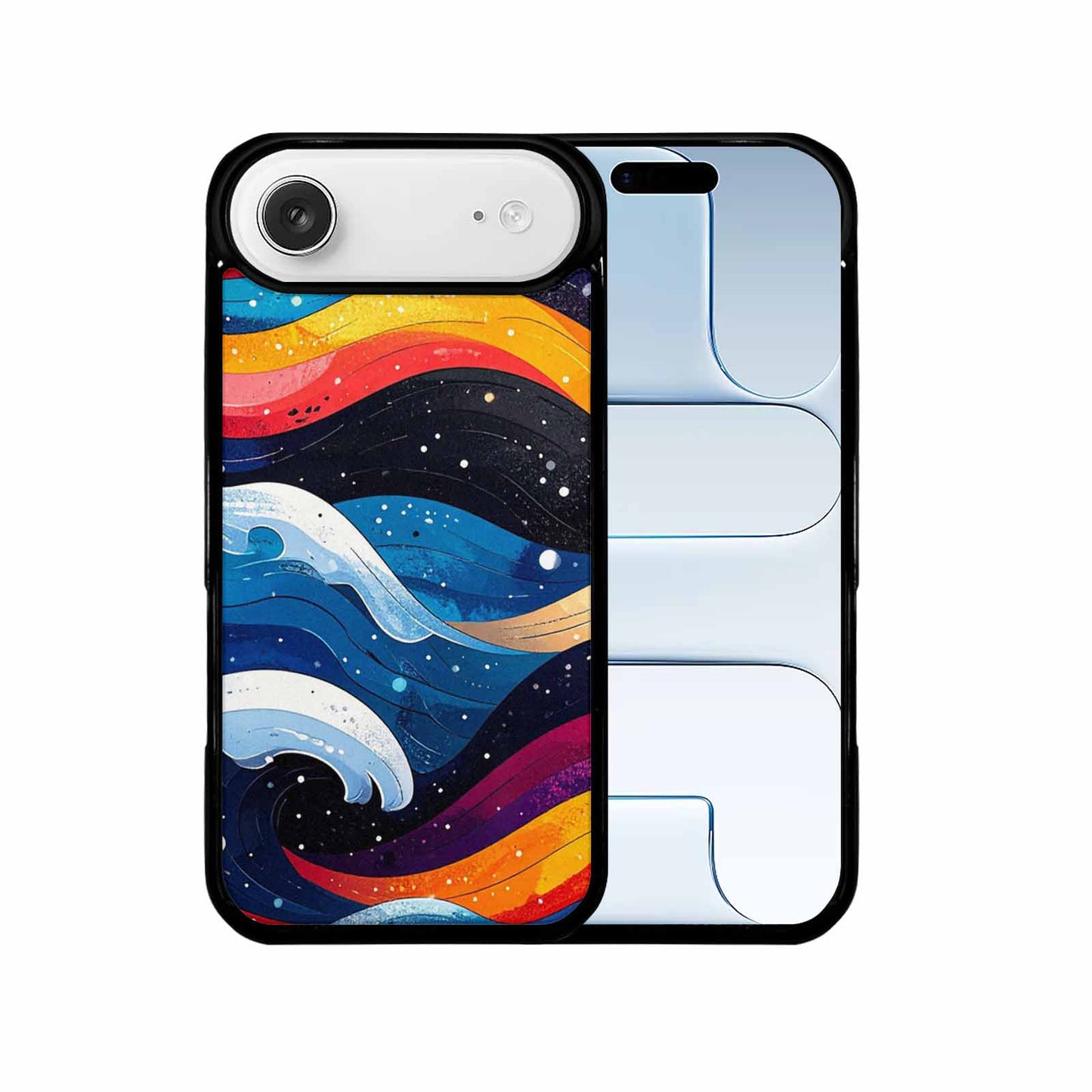 iPhone 17 Air Case — Glossy Winter Wave Seamless Cartoon Cute, Custom Phone Case