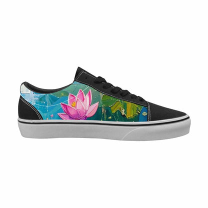 WOMEN'S Monet Impressionist Lace-Up Canvas Dreamlike Custom Shoes