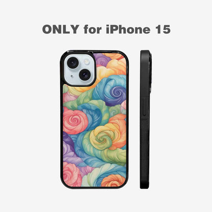 iPhone 15 Case — Tie Dye Swirls Tie Dye Swirls, Personalized Phone Case