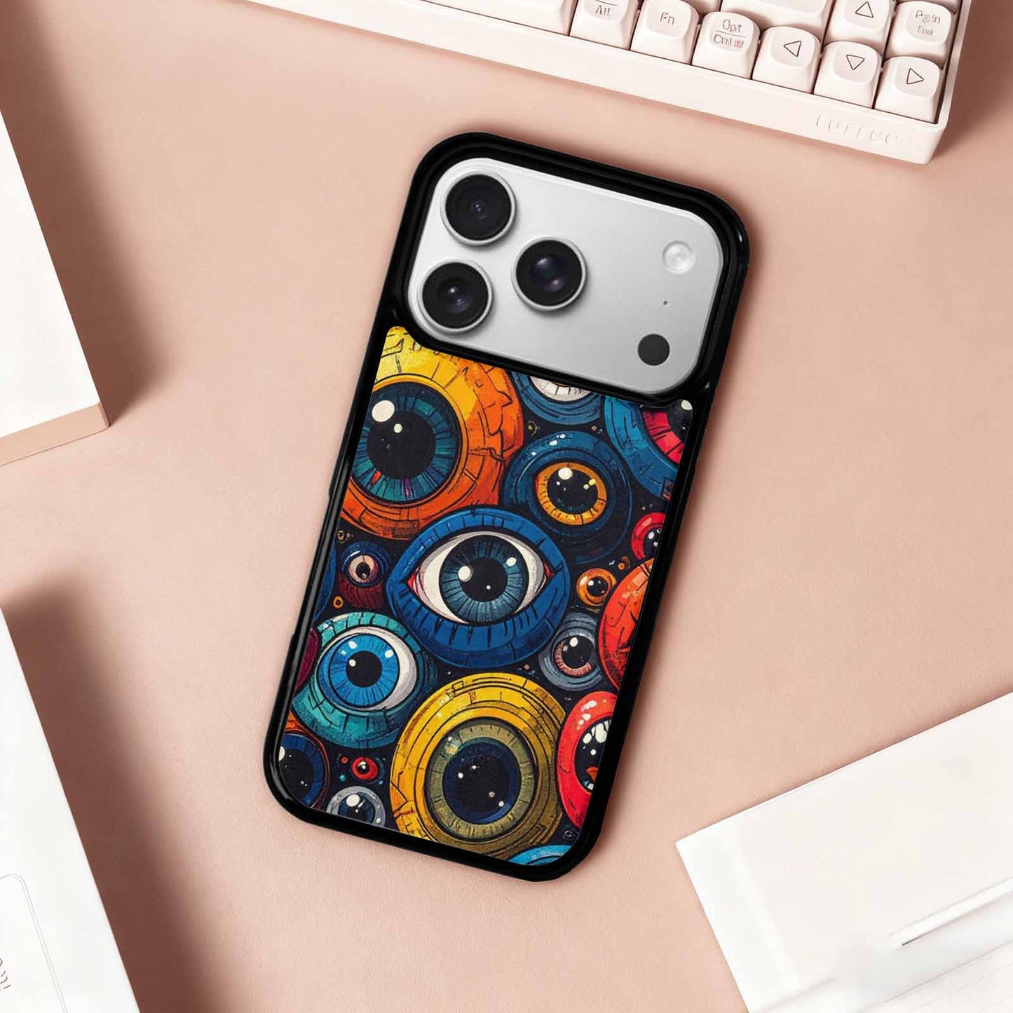 iPhone 17 Pro Case — Cartoon Eyeballs Cartoon Cute, Unique Phone Case Design