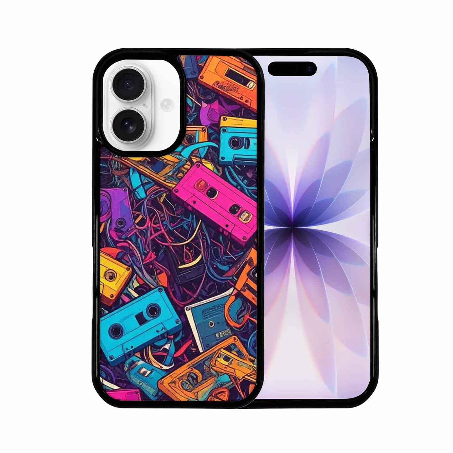 iPhone 17 Case — Retro Cassette Tape Pattern Retro Vintage, Custom Made Phone Cover