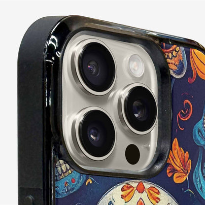 iPhone 15 Pro Max Case — Day Dead Sugar Skull Art 100s, Custom Print Case Cover