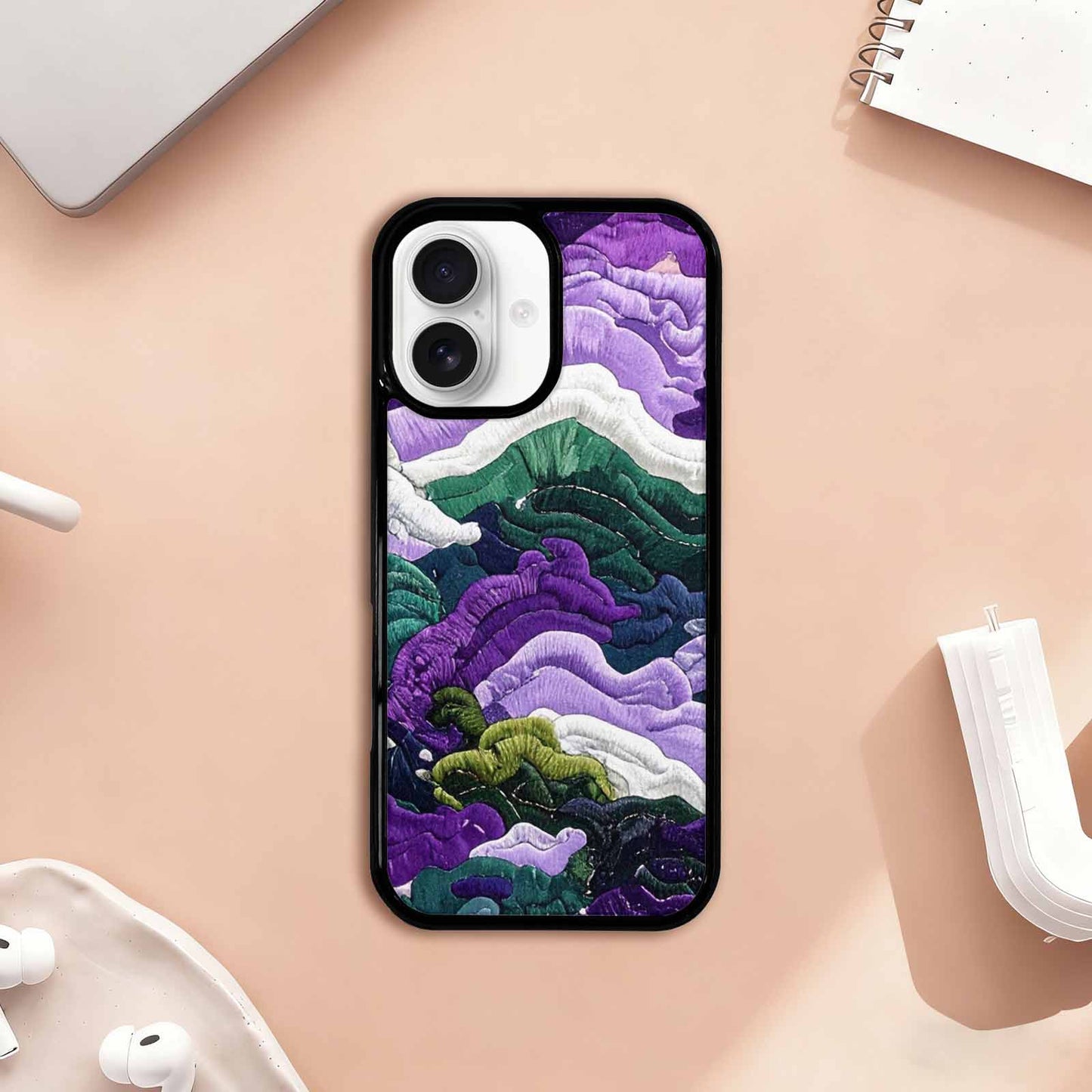 iPhone 17 Case — Vivid Camo Genderqueer Camo, Custom Art Phone Cover