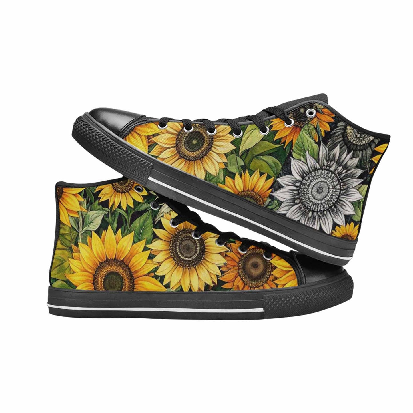 WOMEN'S Sunflower High Top Canvas Grunge Sneakers