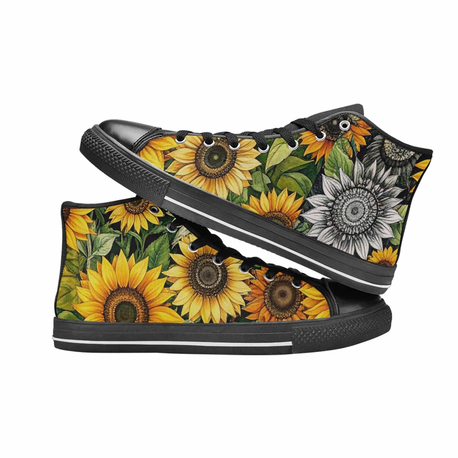WOMEN'S Sunflower High Top Canvas Grunge Sneakers
