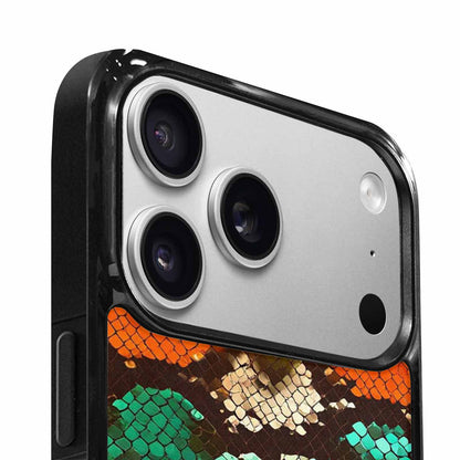 iPhone 17 Pro Max Case — Snake Print Dark Seamless Animal Print, Custom Print Case Cover