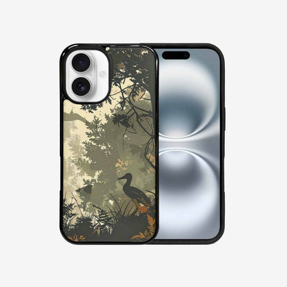 iPhone 16 Case — Hunting Camouflage Pattern With Deer And, Custom Phone Case