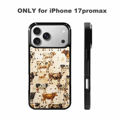 iPhone 17 Pro Max Case — Small Cow Animal Print Animal Print, Custom Phone Case