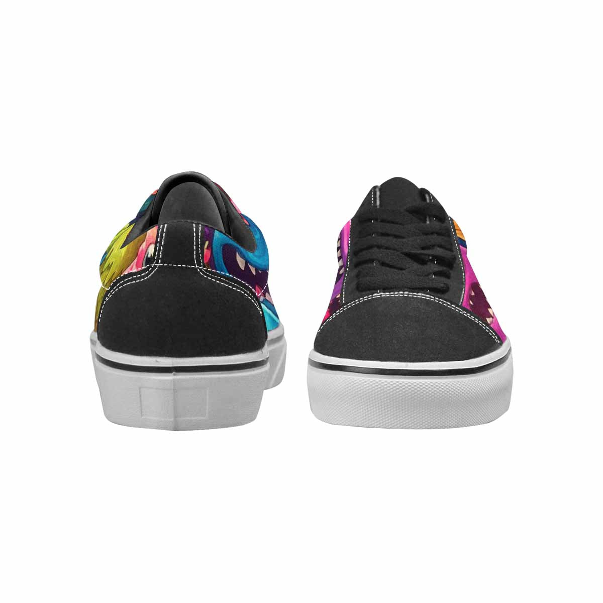 WOMEN'S Melting Ice Cream Monster Lace-Up Canvas Vivid Sneakers