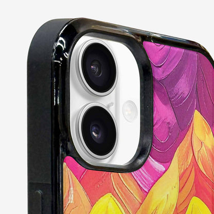 iPhone 16 Plus Case — Pansexual Flag Color Theme Small Rainbow, Custom Phone Case