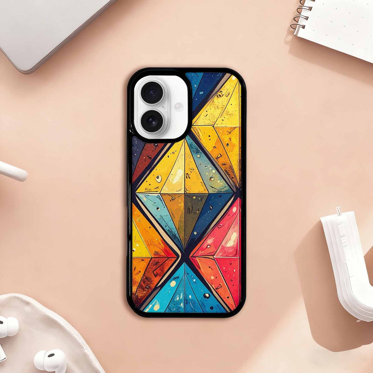 iPhone 17 Case — Vintage Summer Diamond Retro Vintage, Custom Art Phone Cover