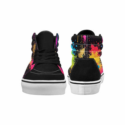 MEN'S Paint Splatter High Top Canvas Y2K Shoes