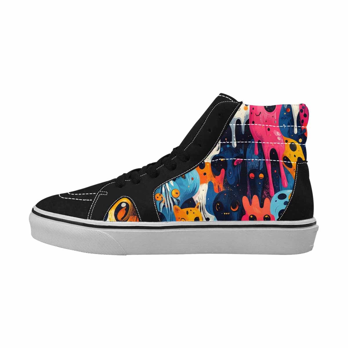 MEN'S Melting Aliens High Top Canvas Grunge Shoes