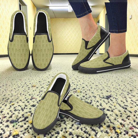 The Void Sneakers | Backrooms Dark Aesthetic Kicks Men's Slip-on Canvas Shoes (Model 019)