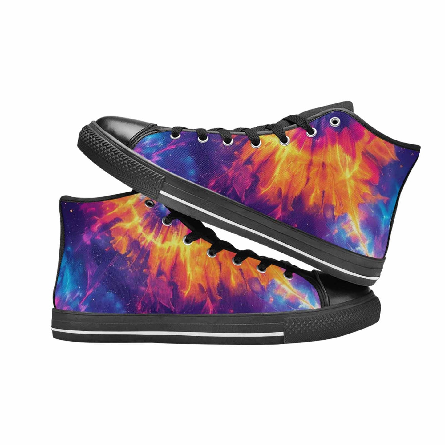 MEN'S Tie Dye Galaxy High Top Canvas Surreal Sneakers
