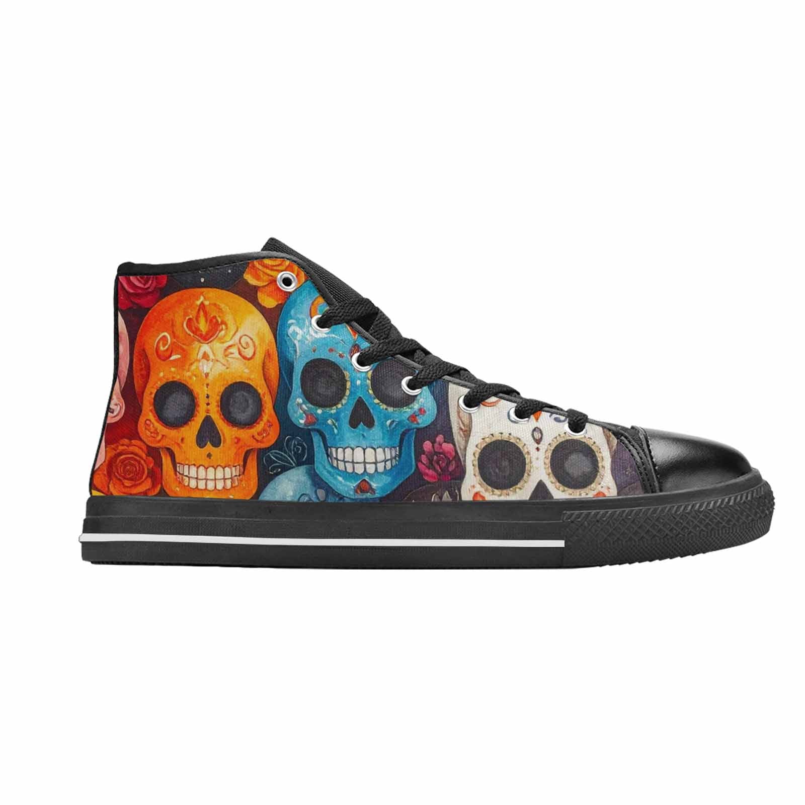 MEN'S Skull High Top Canvas Y2K Shoes