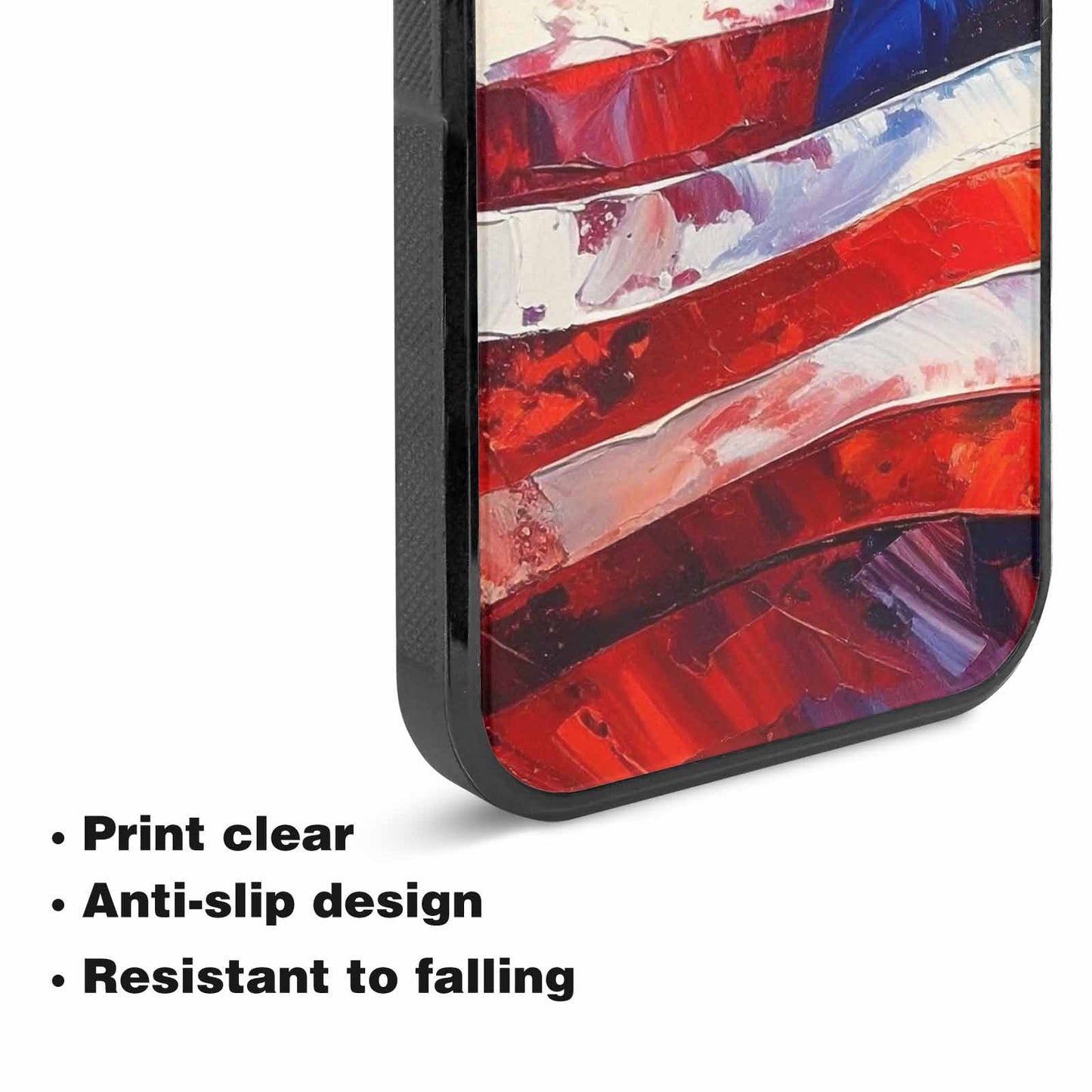 iPhone 15 Plus Case — Usa Flag Stars And Stripes Art, Custom Phone Case