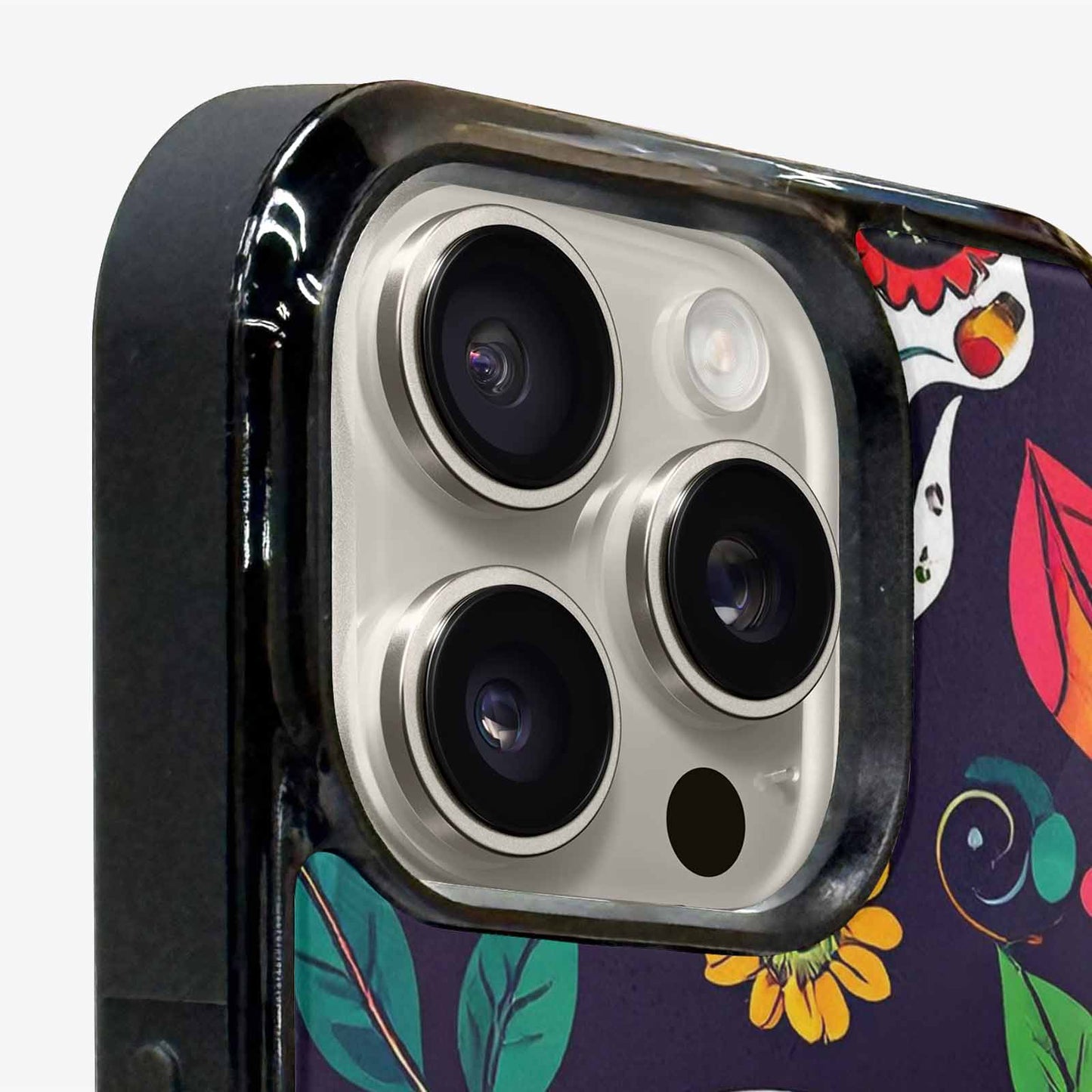 iPhone 16 Pro Max Case — Sunflowers Hundreds Of Skulls Art Seamless, Original Design Phone Case