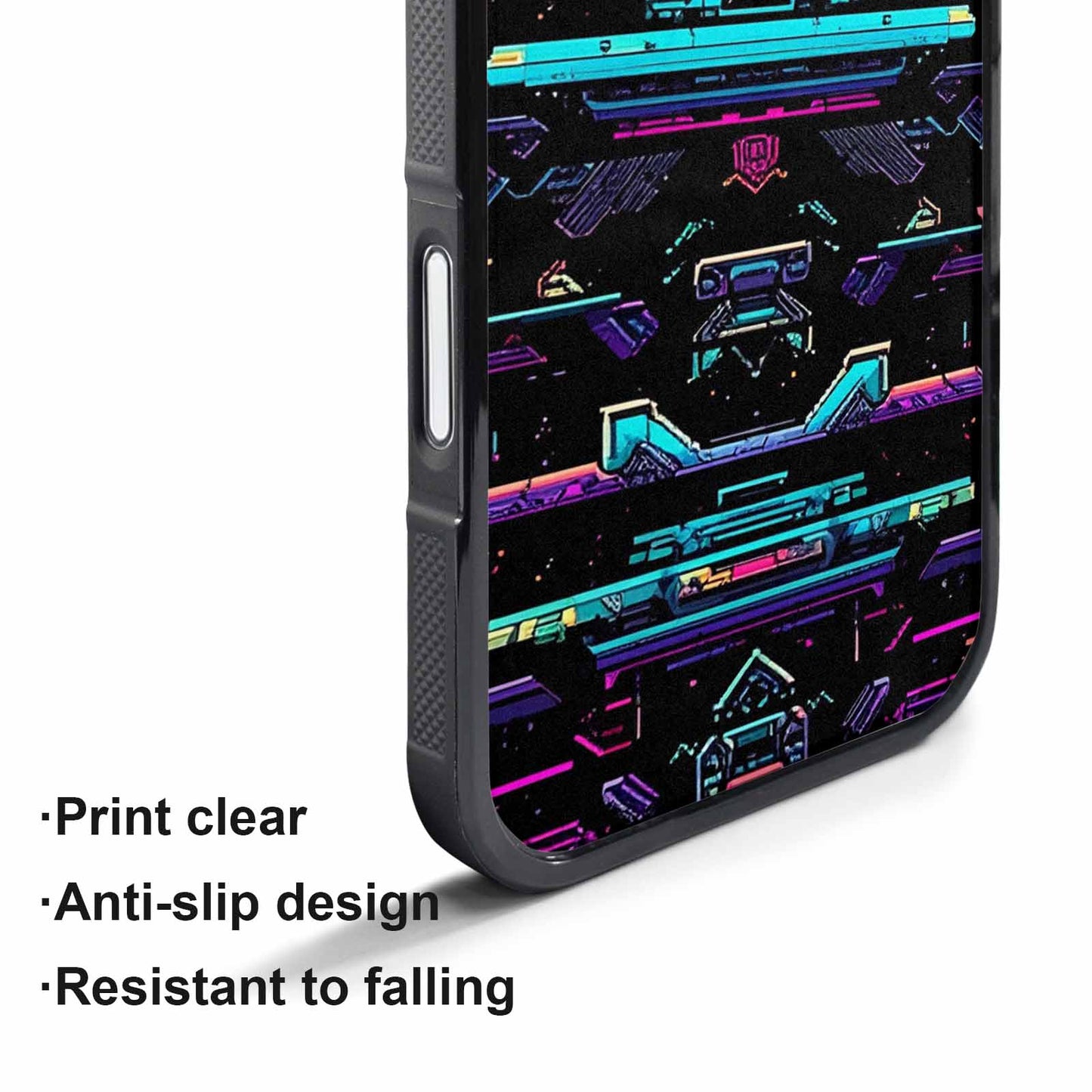 iPhone 17 Air Case — Retro Pixel Art Pattern Bit Retro, Custom Print Case Cover