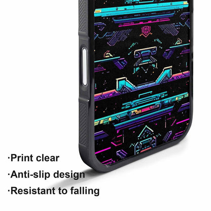 iPhone 17 Air Case — Retro Pixel Art Pattern Bit Retro, Custom Print Case Cover