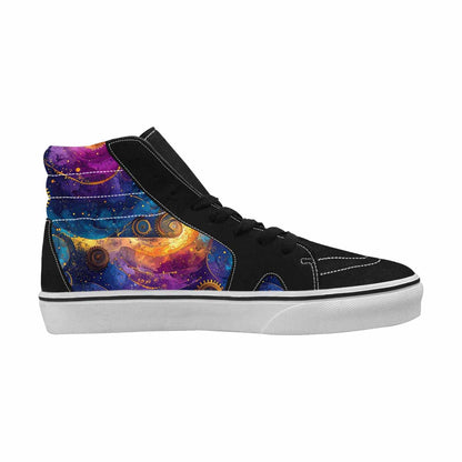 WOMEN'S Steampunk Galaxy High Top Canvas Y2K Shoes