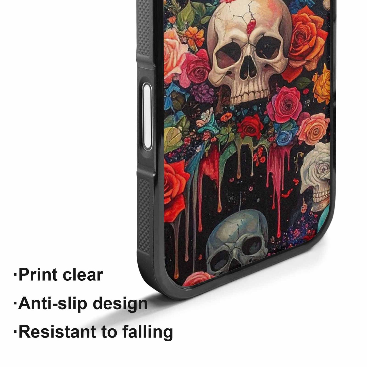 iPhone 17 Case — Skulls And Roses Skulls Gothic Skulls, Custom Print Case Cover