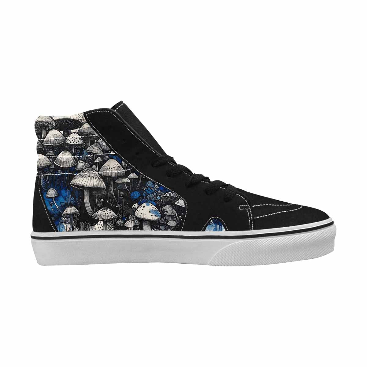 MEN'S Mushrooms (general) High Top Canvas Grunge Shoes