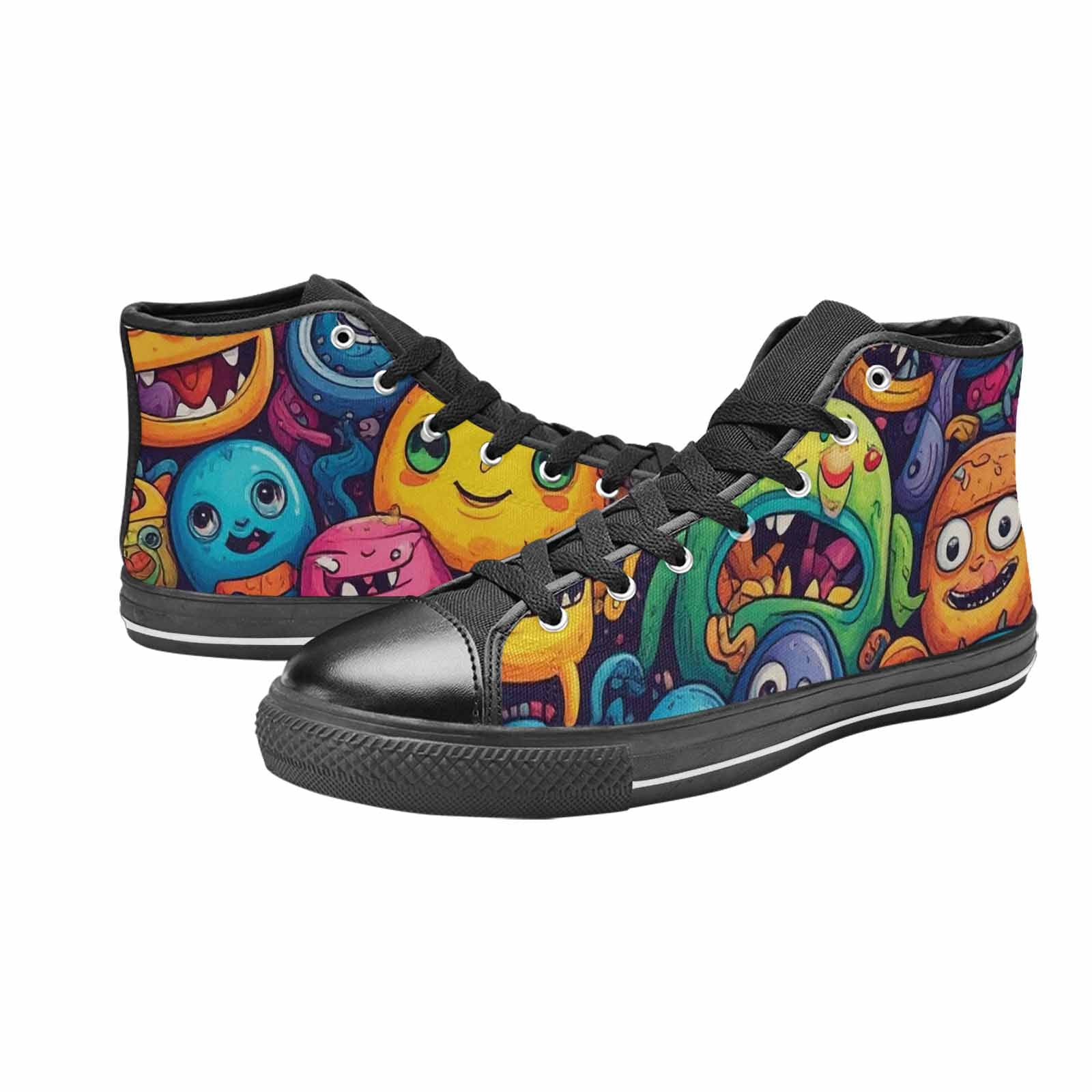 MEN'S Cartoon Monster Character High Top Canvas Y2K Shoes
