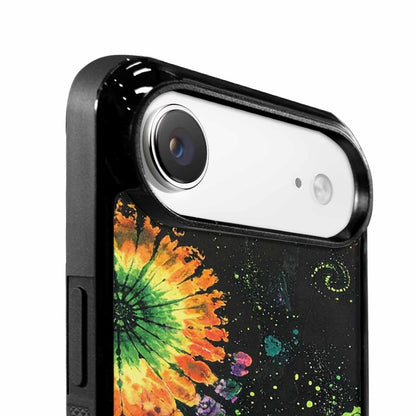 iPhone 17 Air Case — Black Green Ink Tie Dye Tie, Customized Protective Case