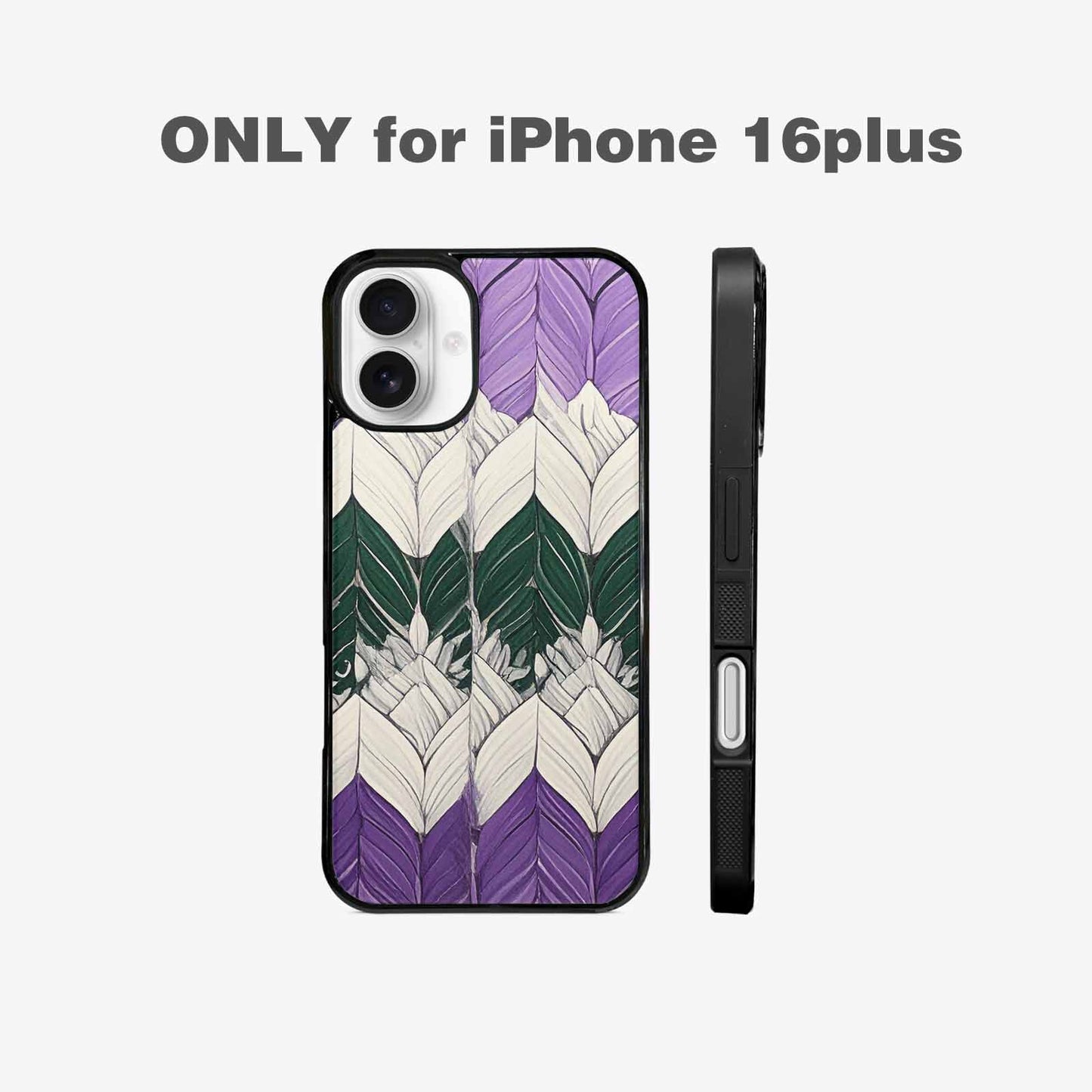 iPhone 16 Plus Case — Genderqueer Flag Color Theme Small Rainbow, Unique Phone Case Design