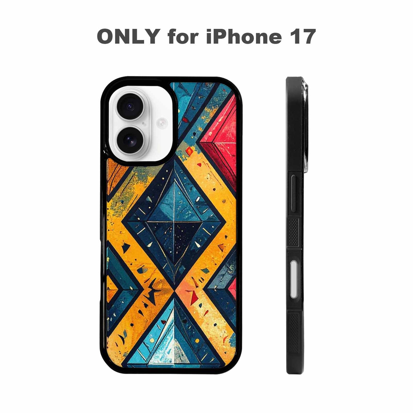 iPhone 17 Case — Vintage Summer Diamond Retro Vintage, Personalized Phone Case