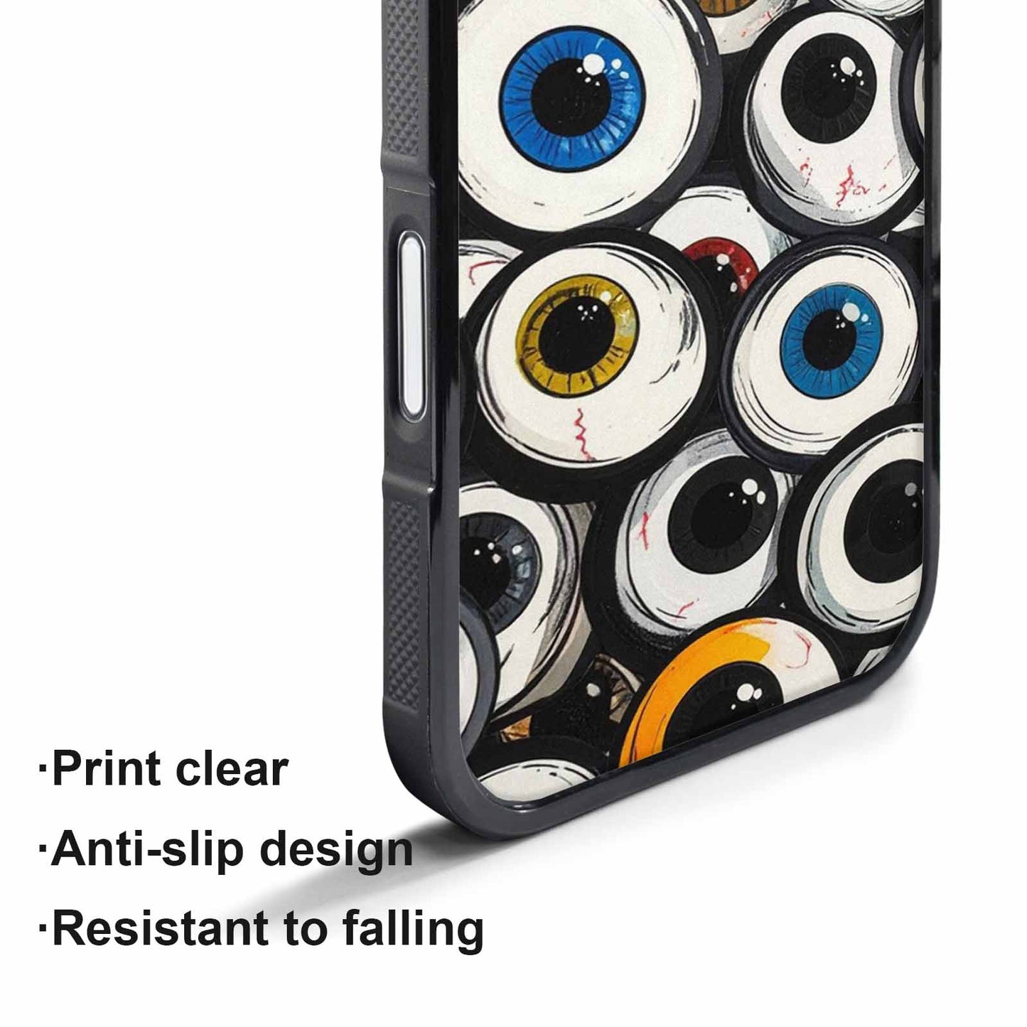iPhone 17 Pro Case — Seamless Repeating Pattern Of Overlapping Cartoon, Personalized Phone Case