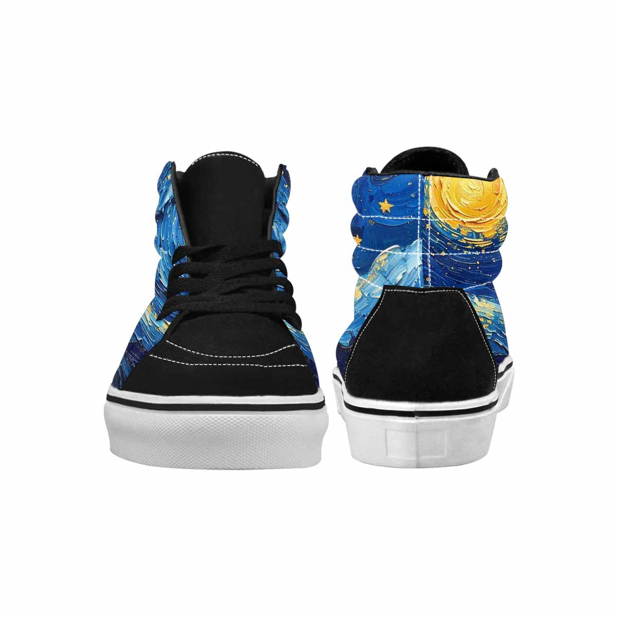 WOMEN'S Starry Night Galaxy High Top Canvas Grunge Shoes