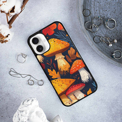 iPhone 16 Plus Case — Bold Autumn Mushroom Bold Autumn Mushroom, Custom Designed Case Cover