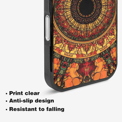 iPhone 16 Plus Case — Mandala Lions Art Seamless Pattern Vibrant, Custom Designed Case Cover