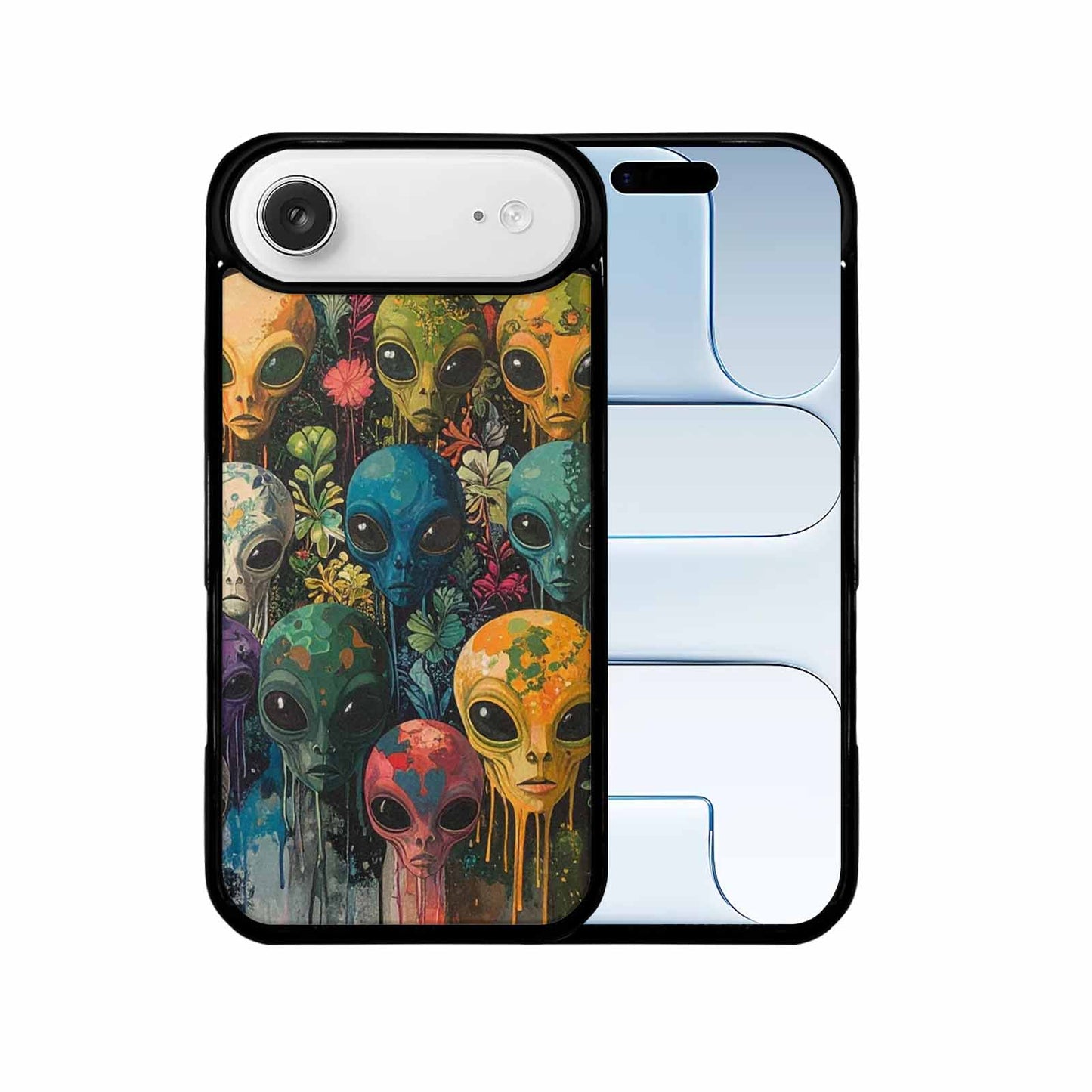 iPhone 17 Air Case — Aliens Pattern Hundreds Of Sma Alien, Custom Print Case Cover