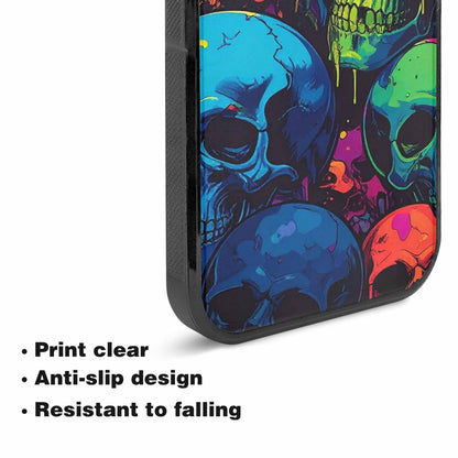iPhone 15 Plus Case — 1000s Of Skulls Digital Camo Drip, Custom Made Phone Cover