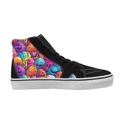 MEN'S Melting Ice Cream Monster High Top Canvas Dreamcore Custom Shoes