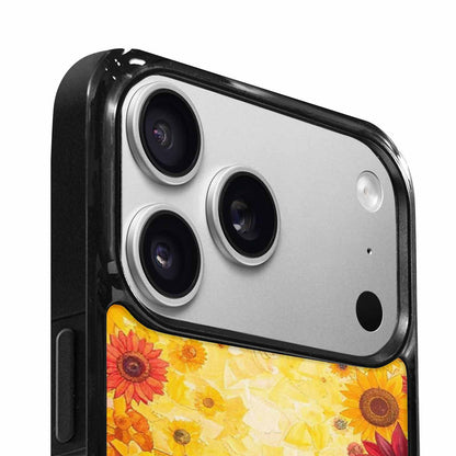 iPhone 17 Pro Max Case — Full Color Vibrant Sunflower Floral, Custom Printed Phone Case