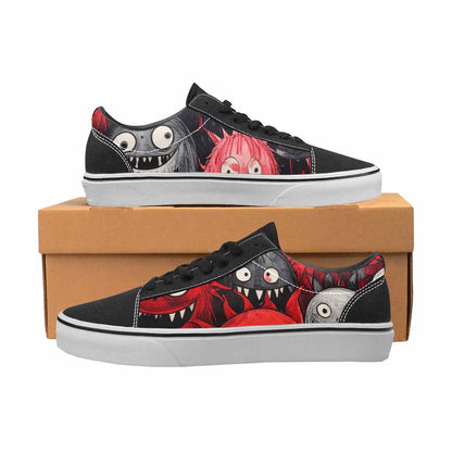 WOMEN'S Monsters (general) Lace-Up Canvas Grunge Custom Shoes