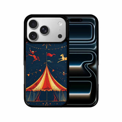 iPhone 17 Pro Case — Vintage Circus Art Pattern Retro Vintage, Custom Printed Phone Case