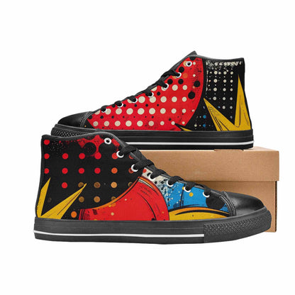 MEN'S Comic Book Halftone High Top Canvas Aesthetic Shoes