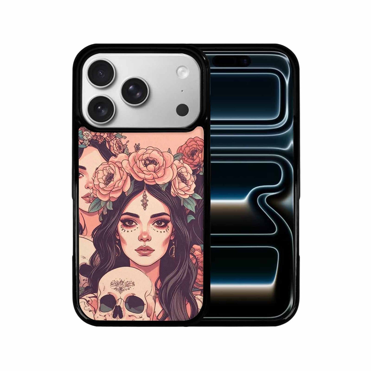 iPhone 17 Pro Case — Skull Dark Art Gothic Print Gothic, Unique Phone Case Design