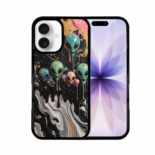 iPhone 17 Case — Aliens Marblemelting Aliens Pa Alien Scifi, Custom Phone Case