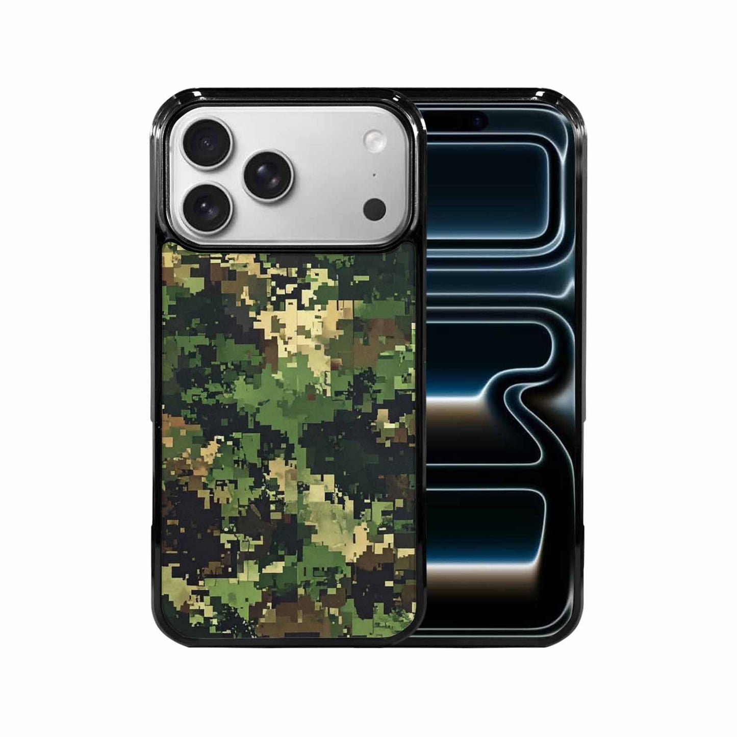 iPhone 17 Pro Max Case — Small Military Camouflage Blotch Camo, Custom Made Phone Cover