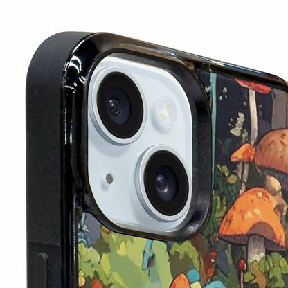 iPhone 15 Plus Case — Mushrooms Camomushrooms Patter Big, Custom Printed Phone Case