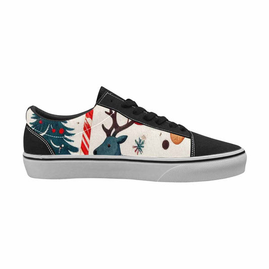 WOMEN'S Christmas Holly Snowflake Canvas Lace-Up Dark Academia Custom Shoes