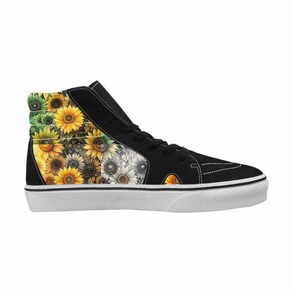 WOMEN'S Sunflower High Top Canvas Cottagecore Custom Shoes