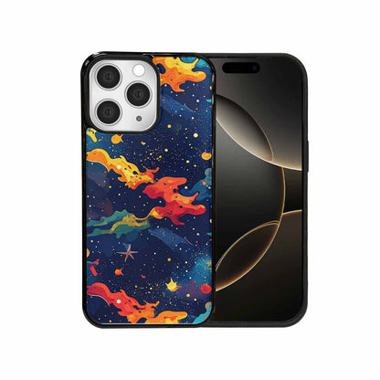 iPhone 15 Pro Max Case — Cosmic Camo Harmony, Custom Art Phone Cover